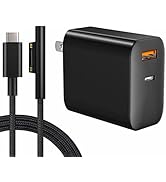 65W USB C Charger for Microsoft Surface Pro, Sisyphy Super Fast Charger with 6ft Nylon Surface Ca...