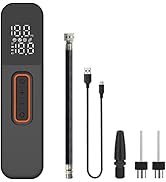 BAMCOO Ball Pump for Sports Balls, Portable Electric Ball Pump with 2 Needles &amp;1 Air Nozzle, Digi...