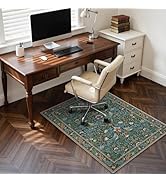 Anidaroel 36"x48" Office Chair Mat for Hardwood Floor/Tile Floor, Vintage Desk Rug for Office, An...