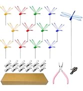 Kleeblatt Dragonfly Clip 12pcs - DIY Dragon Fly Clips, Hair Accessories, Garden Decor, Outdoor De...