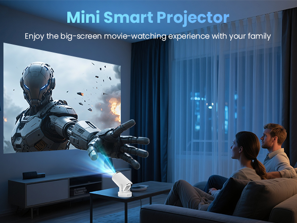 Mini Projector with WiFi and Bluetooth