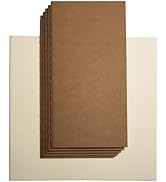 SUNUU Blank Travelers Notebook Inserts,Lightweight Journal with Kraft Paper Covers,7.48’’x3.94’’(...