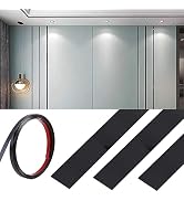 Qiveno Black Titanium Molding Trim Peel and Stick(Mirror-Like Finish), 201 Stainless Steel Self A...