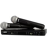 Shure BLX288/PG58 Wireless Microphone System - 14-Hour Battery Life, 300 ft Range, UHF | Includes...