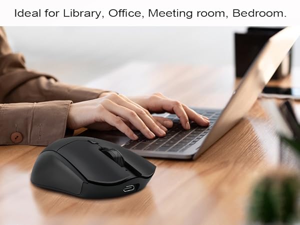 Works with Dual Mode for Laptop/iPad/Tablet/Apple/Computer/Mac &amp; Bluetooth Mouse 6 Buttons