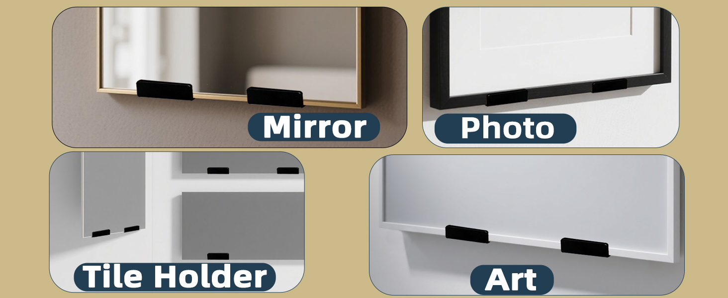 Mirror Clips for Wall Mounting