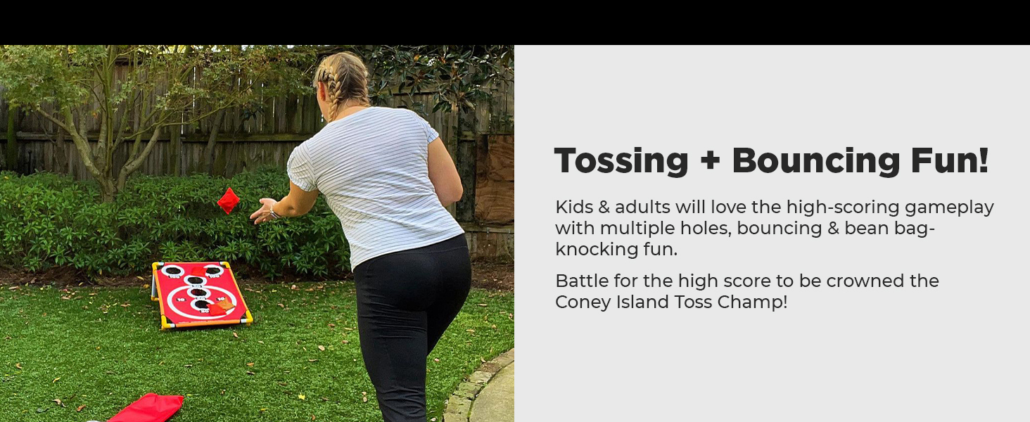 The bean toss game is the top game for outdoors among corn hole games and outdoor games for kids.