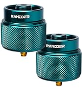 RANDDER Propane to Butane Adapter Camping Stove Adapter Gas Adapter Converter 16 oz Propane Tank ...