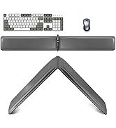 MAIDERN Double Lengthened Keyboard Wrist Rest, Ergonomic Wrist Rest Support, PU Leathe Memory Foa...