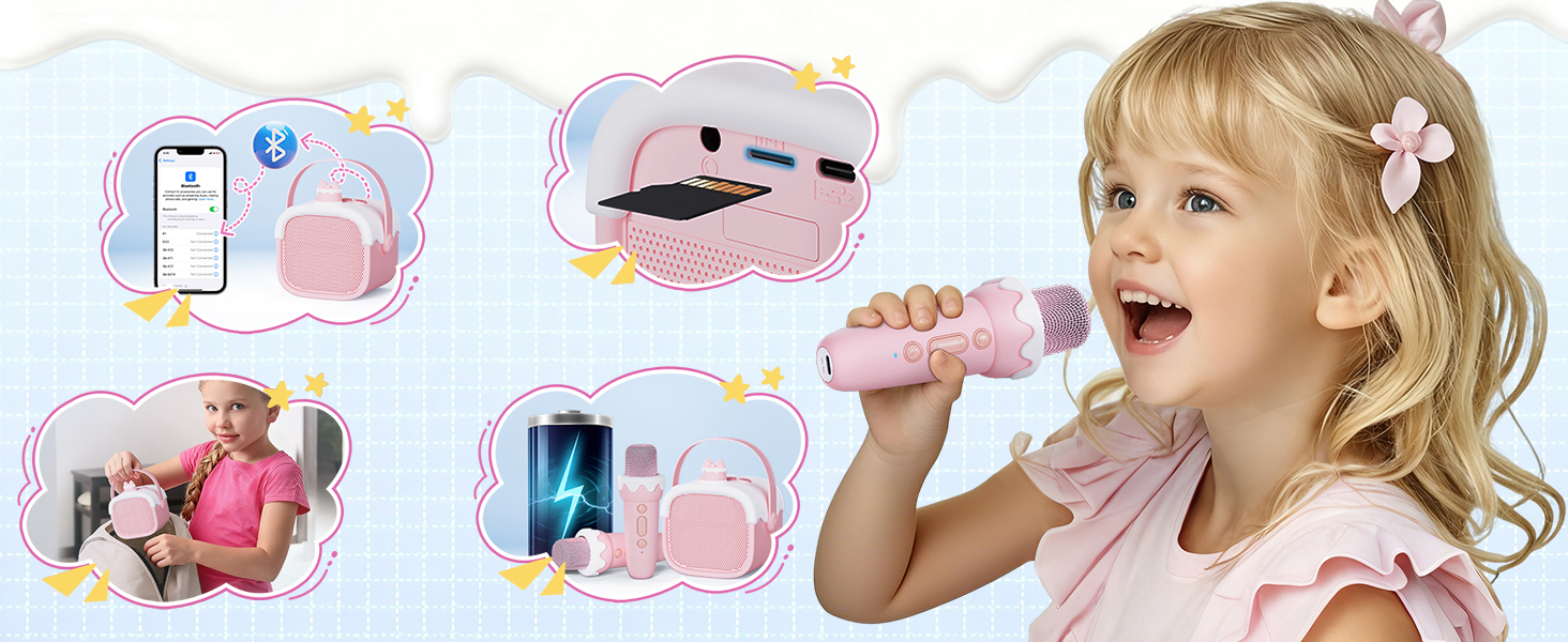 Infographic showing musical toothbrush usage with multiple illustrated panels demonstrating brushing technique and timer functionality.