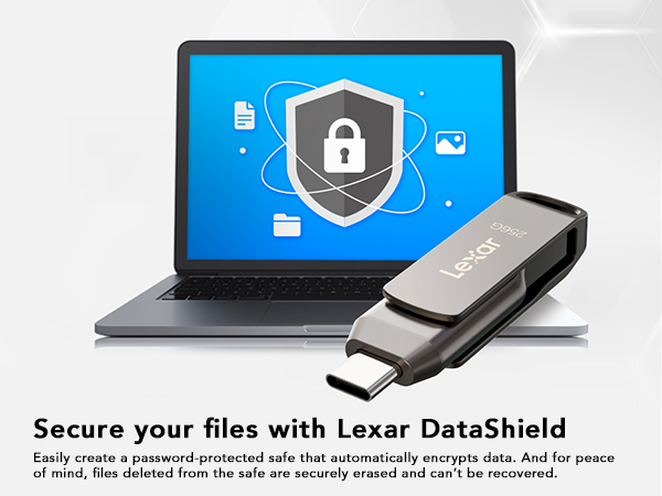 Secure your files with Lexar DataShield