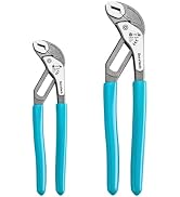 DURATECH 2-Piece Water Pump Pliers Set(8" &amp; 10"), Groove Joint Pliers | Quick-Adjust, Slide-to-Un...