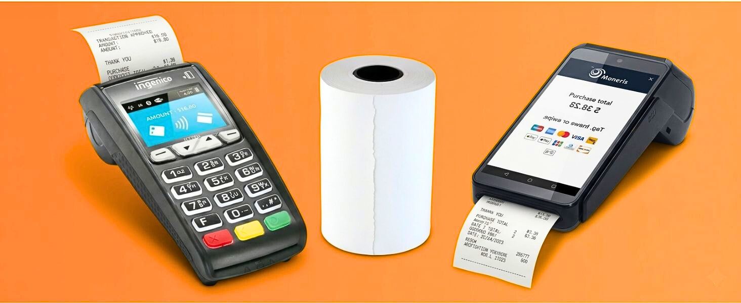 Moneris paper rolls debit machine receipt paper rolls 57mm thermal printer paper pos receipts