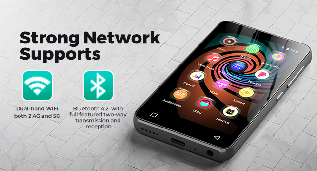 MP3 player with spotify and Pandora