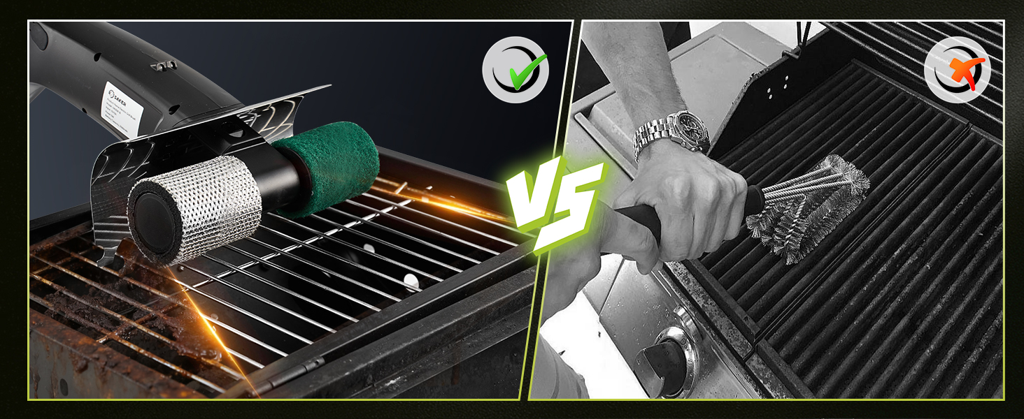 Saker Electric Grill Brush for Outdoor Grill