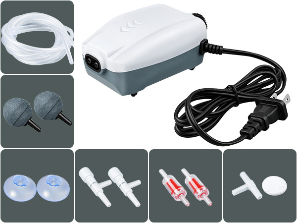 aquarium air pump with accessories