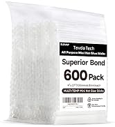 ELDVAP Mini Hot Glue Sticks,4" and 0.27'' Diameter for Most Mini Glue Guns, 600 Pack Multipurpose...