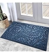 Bulijojo Front Door Mat Outdoor Entrance,Durable Heavy Duty Welcome Mat,Thick Absorbent Natural R...