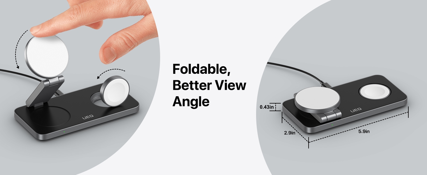 3 in 1 wireless charging station for apple devices