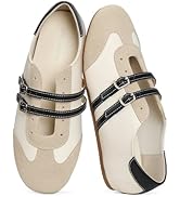 BOSTANTEN Mary Jane Flats Ballet Sneakers for Women, Retro Trainer Style, Casual Shoes with Breat...