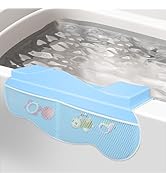Dollox Baby Bath Silicone Elbow Rest Pad – Cooling Bathtub Elbow Rest with Bath Toys &amp; Organizer ...