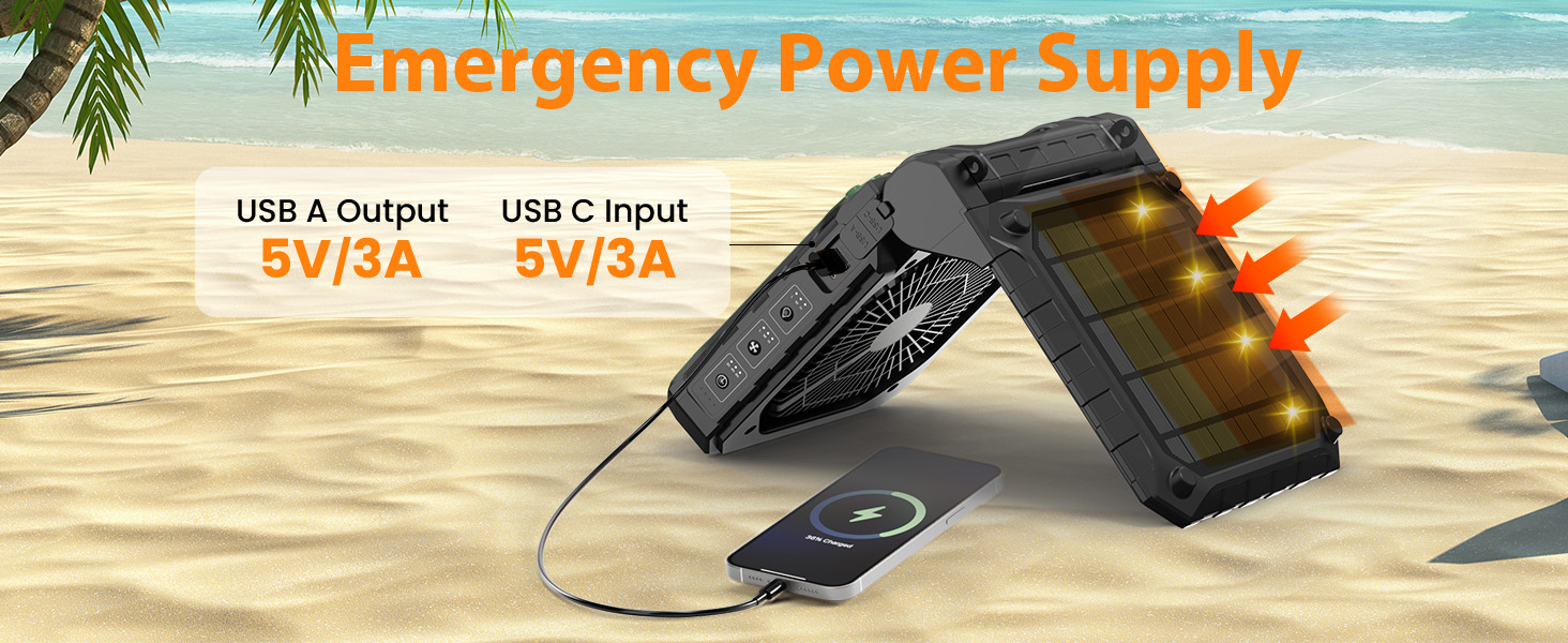 power bank fan