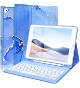FUWANG Keyboard Case for iPad 9th 8th 7th Generation 10.2 inch, Detachable 7 Colors Backlit for i...