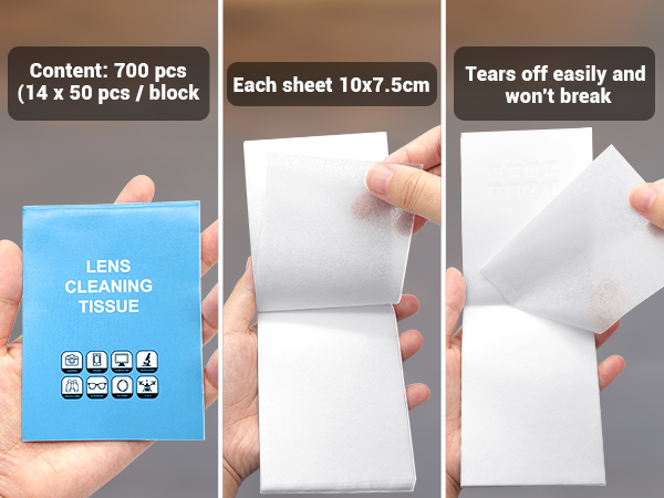 Lens Cleaning Tissue Paper - Premium Lens Paper for Microscope, Camera Lenses, Precision Optics