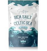 French Sea Salt Fine From the Celtic Sea 1/2lb- 100% Unrefined Sea Salt Packed with 82 Minerals H...