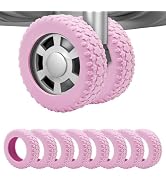 Aorotost 8PCS Luggage Wheel Protector, Silicone Luggage Wheel Covers for 2-2.4" Suitcases Spinner...