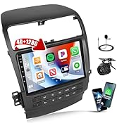 [4+128G] Android 15 Car Stereo for Honda Acura TSX 2003-2008 with Wireless CarPlay Android Auto,9...