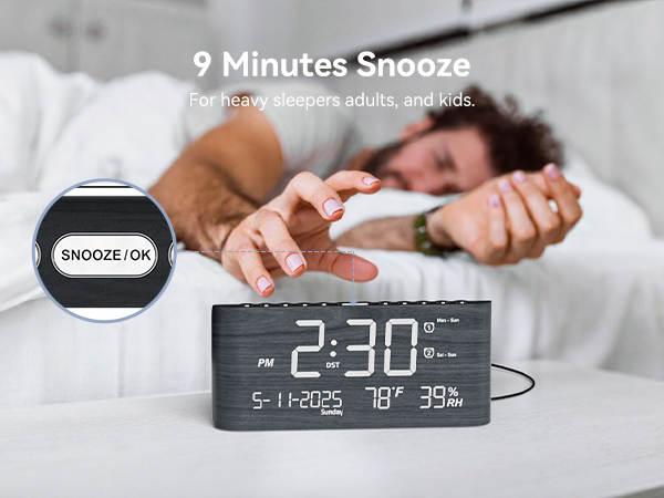 9 Minutes Snooze Desk Clock
