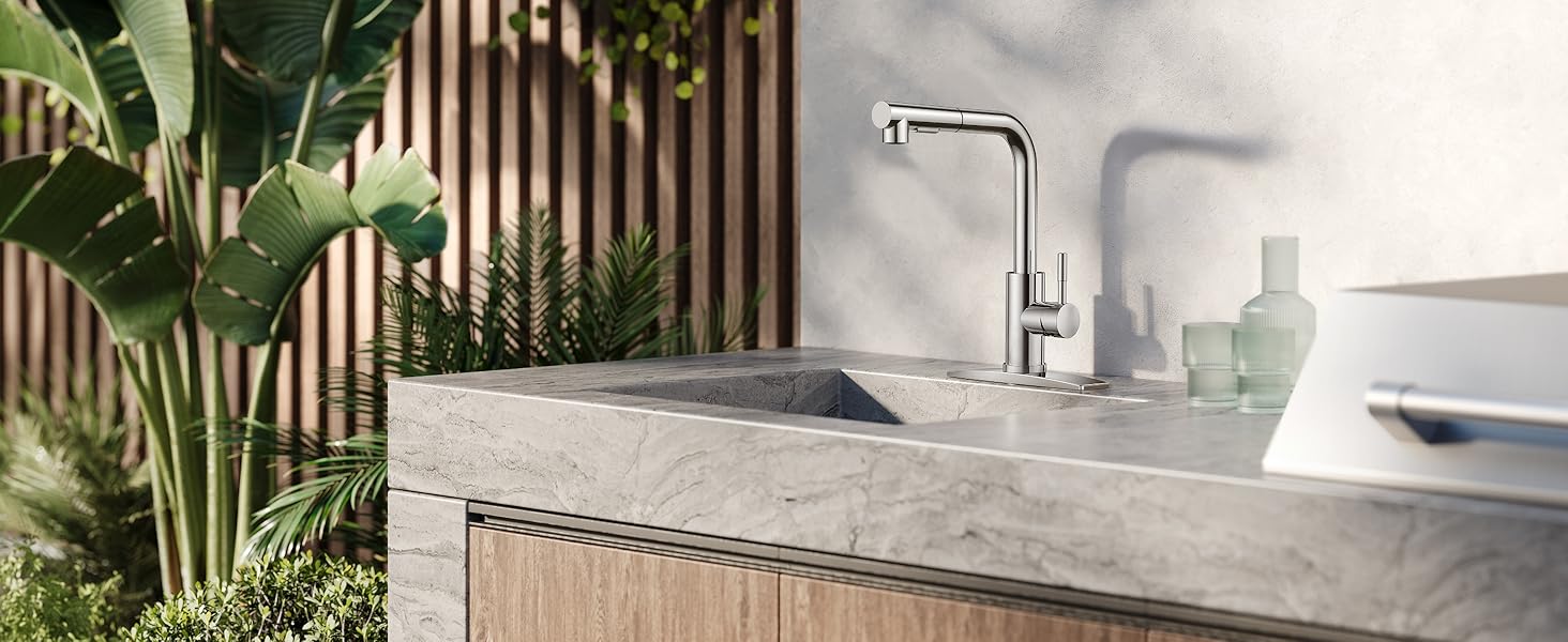 Stainless Steel Kitchen Faucets