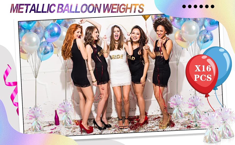 Metallic Wrapped Balloon Weights