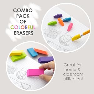 Neon Eraser Set
