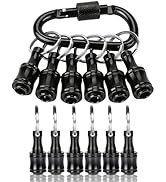 FACAINCXS Bit Holder 1/4 inch Hex Shank Screwdriver Bits Holder Extension Bar Keychain Screw Adap...