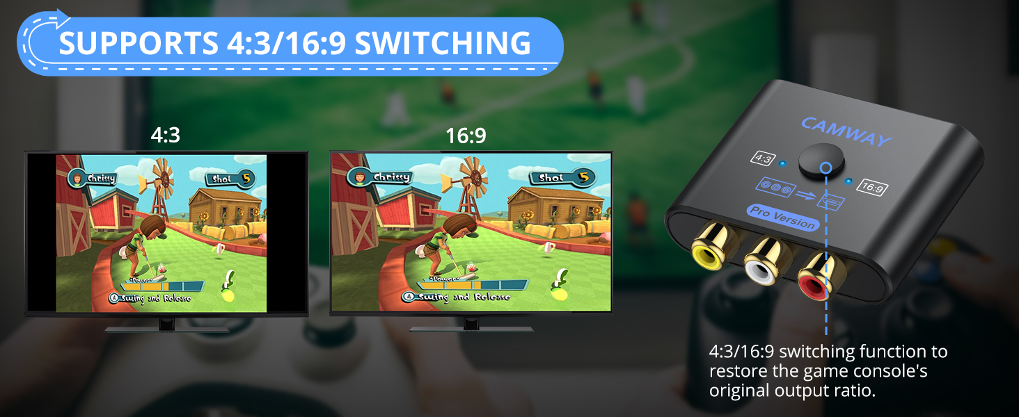 CAMWAY Upgraded RCA to HDMI Converter