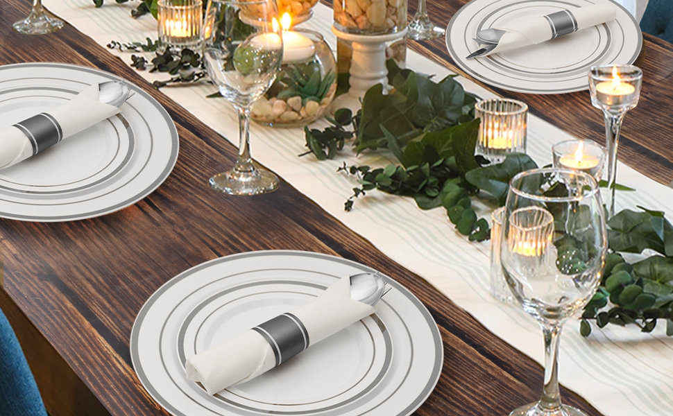 disposable dinnerware set