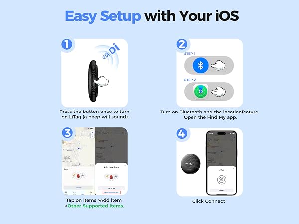 MiLi Air Tracker Tags for iOS and Android