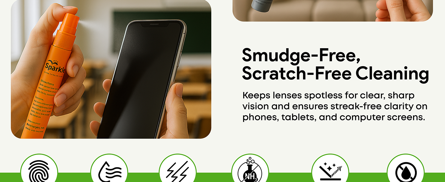 sunglasses cleaner kit, lens cleaner for eyeglasses, screen cleaner spray,