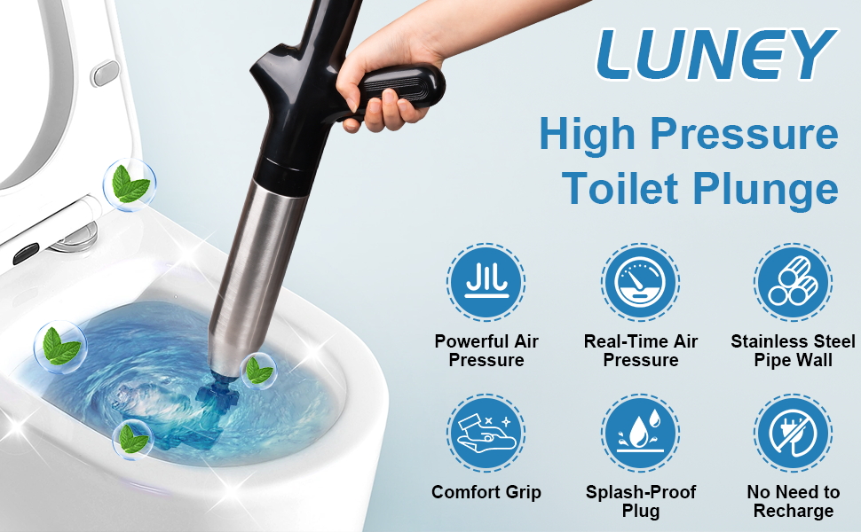 How high-pressure toilet plungers work?