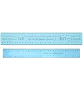VILLCASE Ceramic Shrinkage Scale Ruler 14.17X2.16X0.03In Clay Sculpture Measuring Tool for Potter...