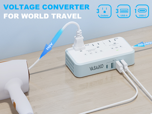 220V to 110V Voltage Converter US to Europe