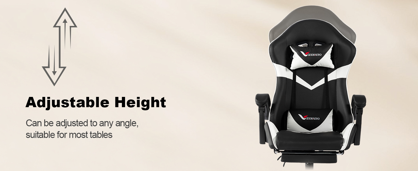 gaming chair with footrest