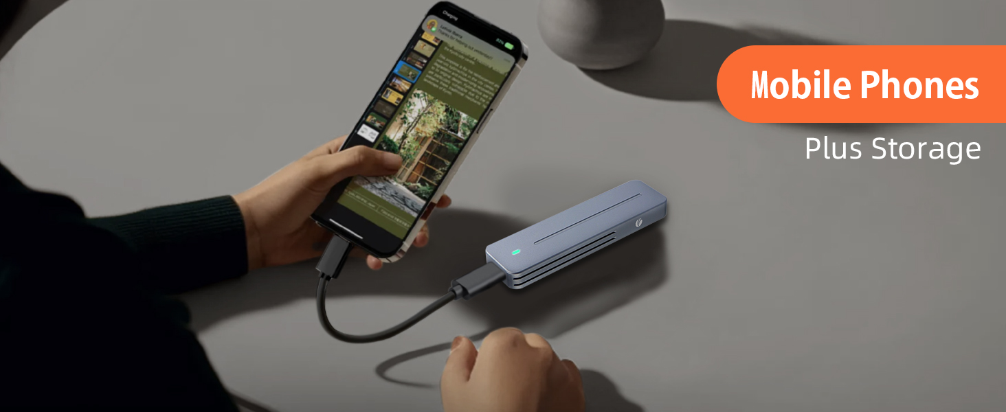 M.2 NVMe SATA SSD Enclosure