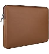 RAINYEAR 14 Inch Laptop Sleeve Soft PU Leather Case Protective Water Resistant Zipper Cover Carry...
