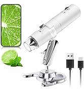 Wireless Digital Microscope, Skybasic 50X-1000X Magnification WiFi Pocket Handheld Microscopes wi...