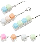 Keyboard Fidget Toy - 7PCS Clicky Keyboard KeychainFidget Toy Stress Relief Keyboard Fidget Clicker