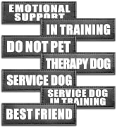 WINSEE Reflective Service Dog Patches Service Dog in Training Patch for Service Vest Dog Harness(...