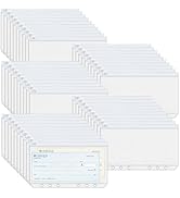 Antner 50pcs A6 Binder Pockets 6-Hole Budget Binder Inserts Cash Stuffing Envelopes for Budgeting...